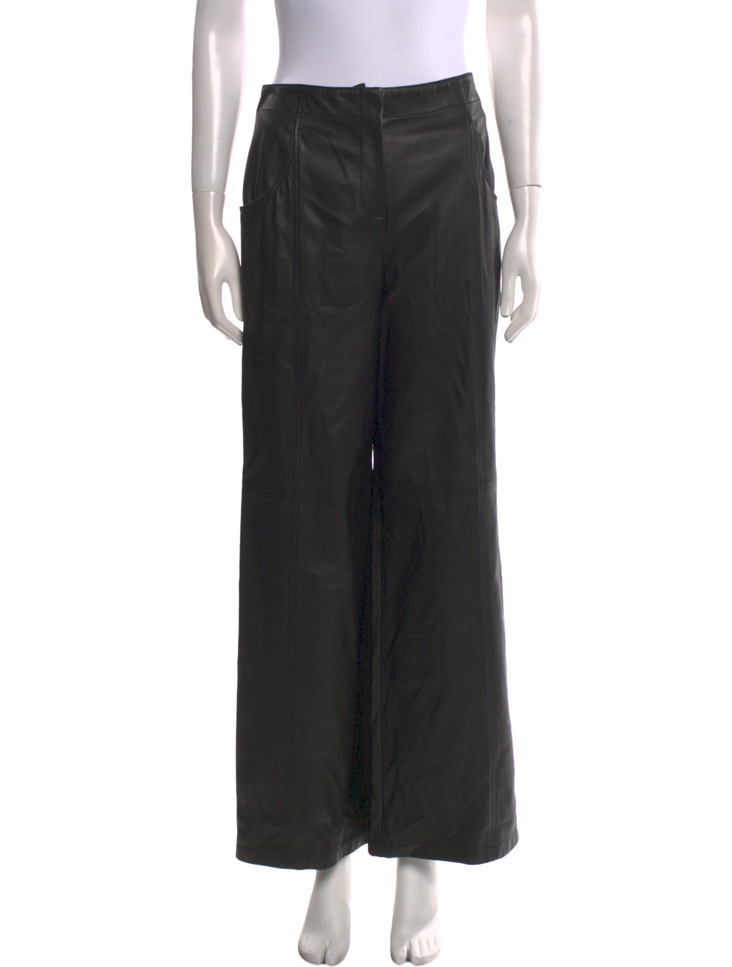 TWP Lambskin Wide Leg Pants