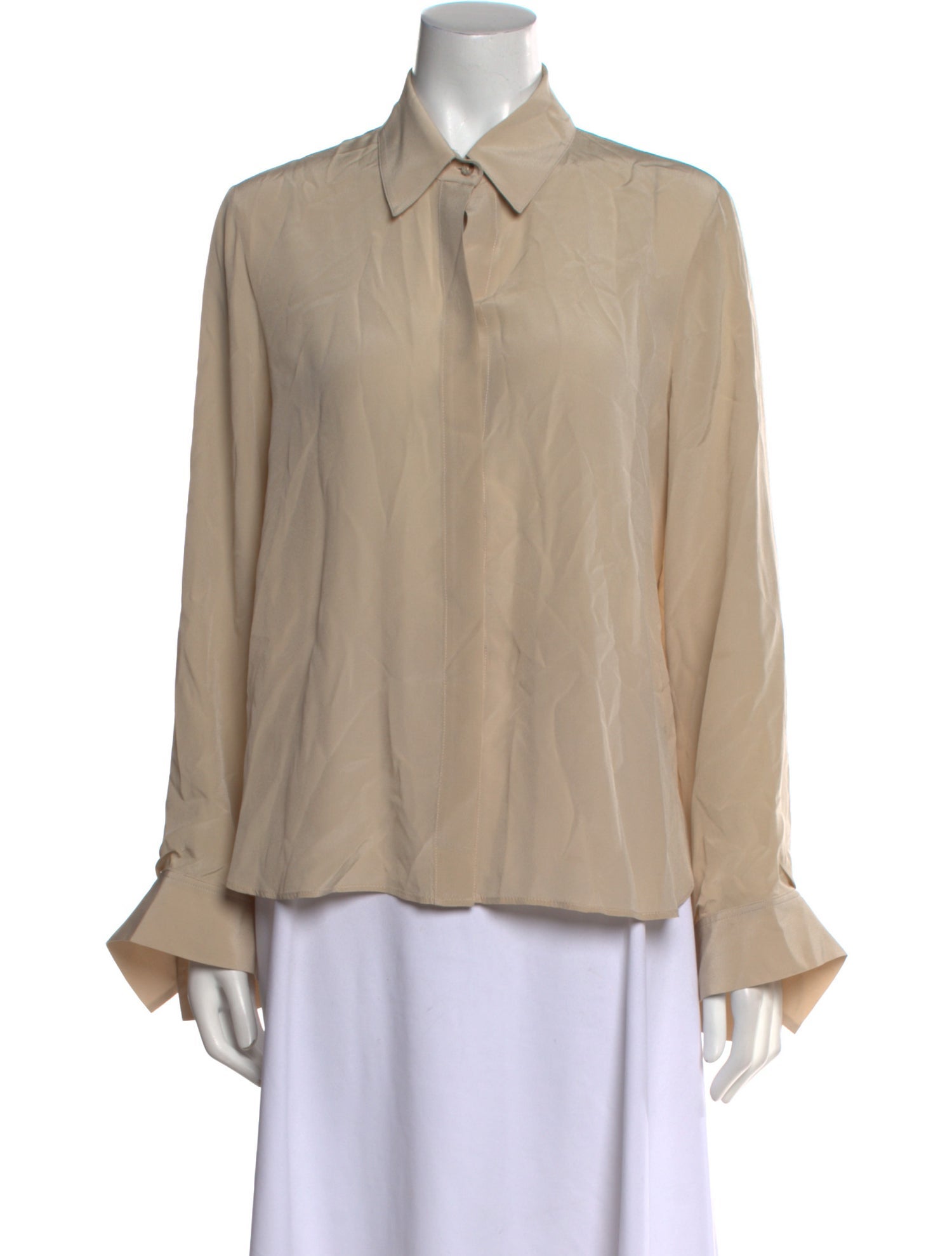 TWP Silk Long Sleeve Polo
