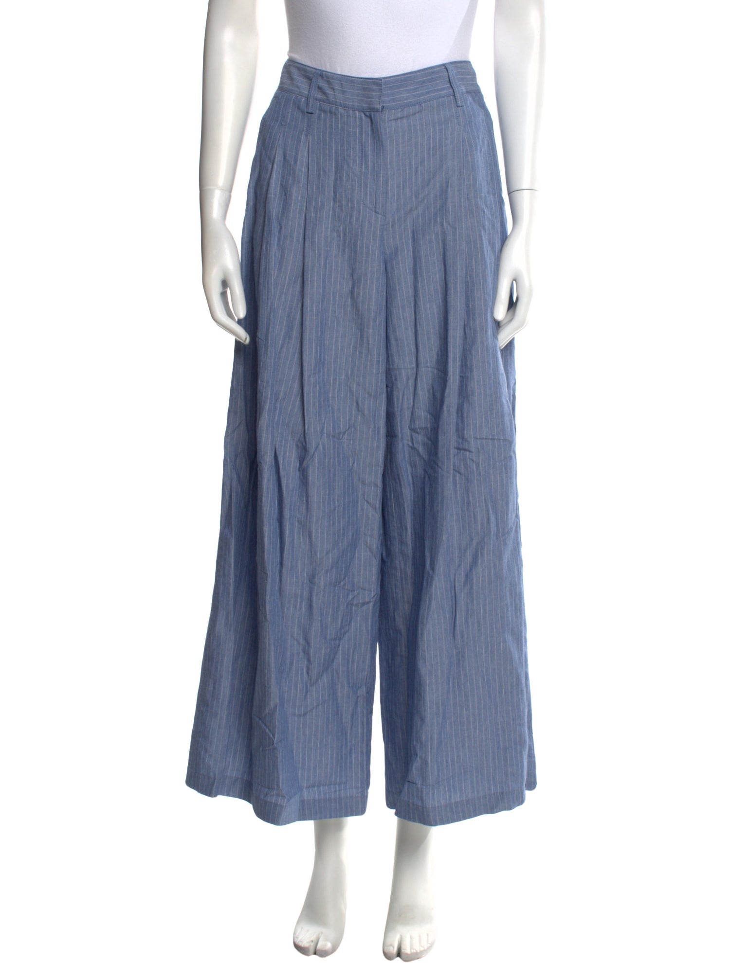 TWP Striped Wide Leg Pants