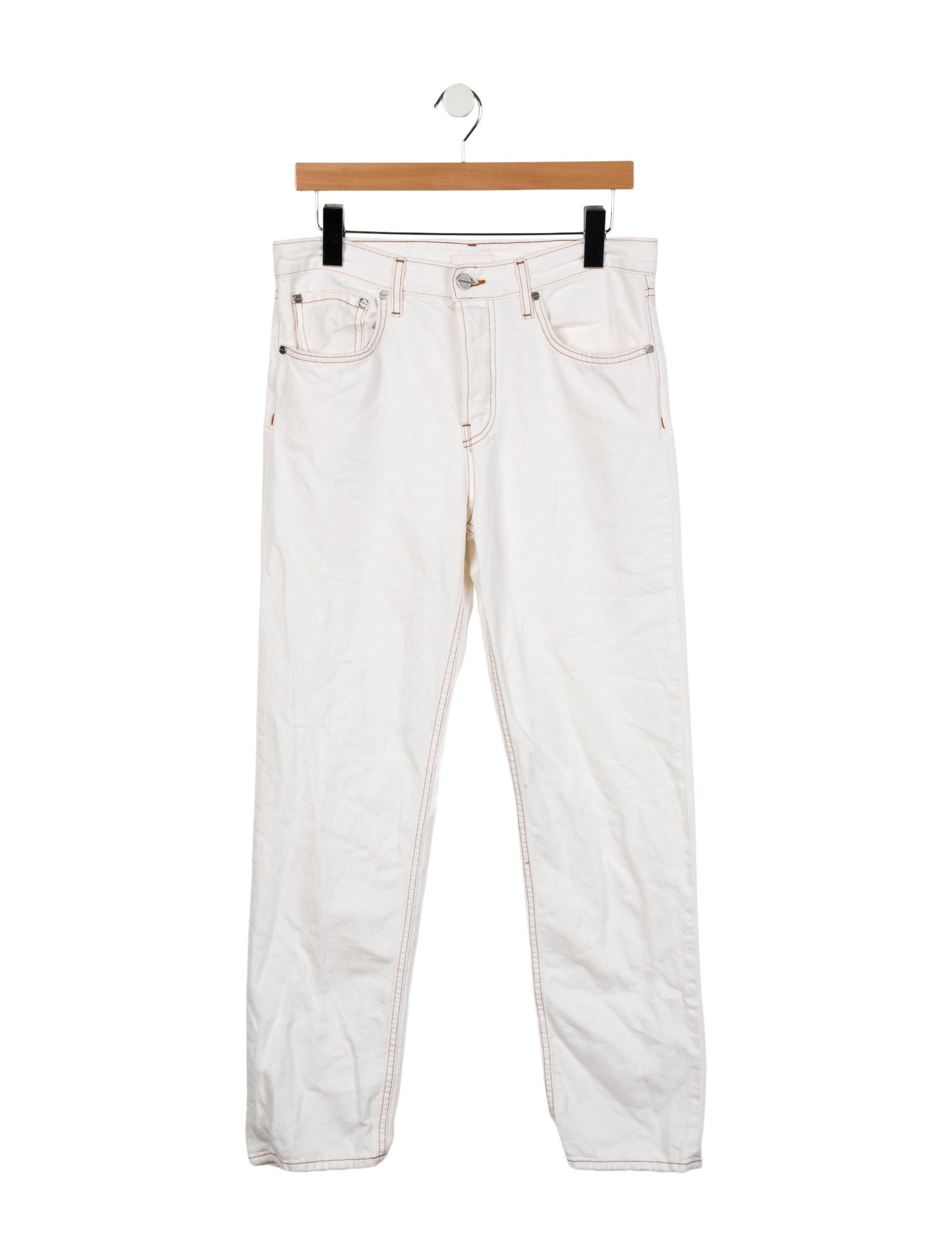 TWP Mid-Rise Straight Leg Jeans