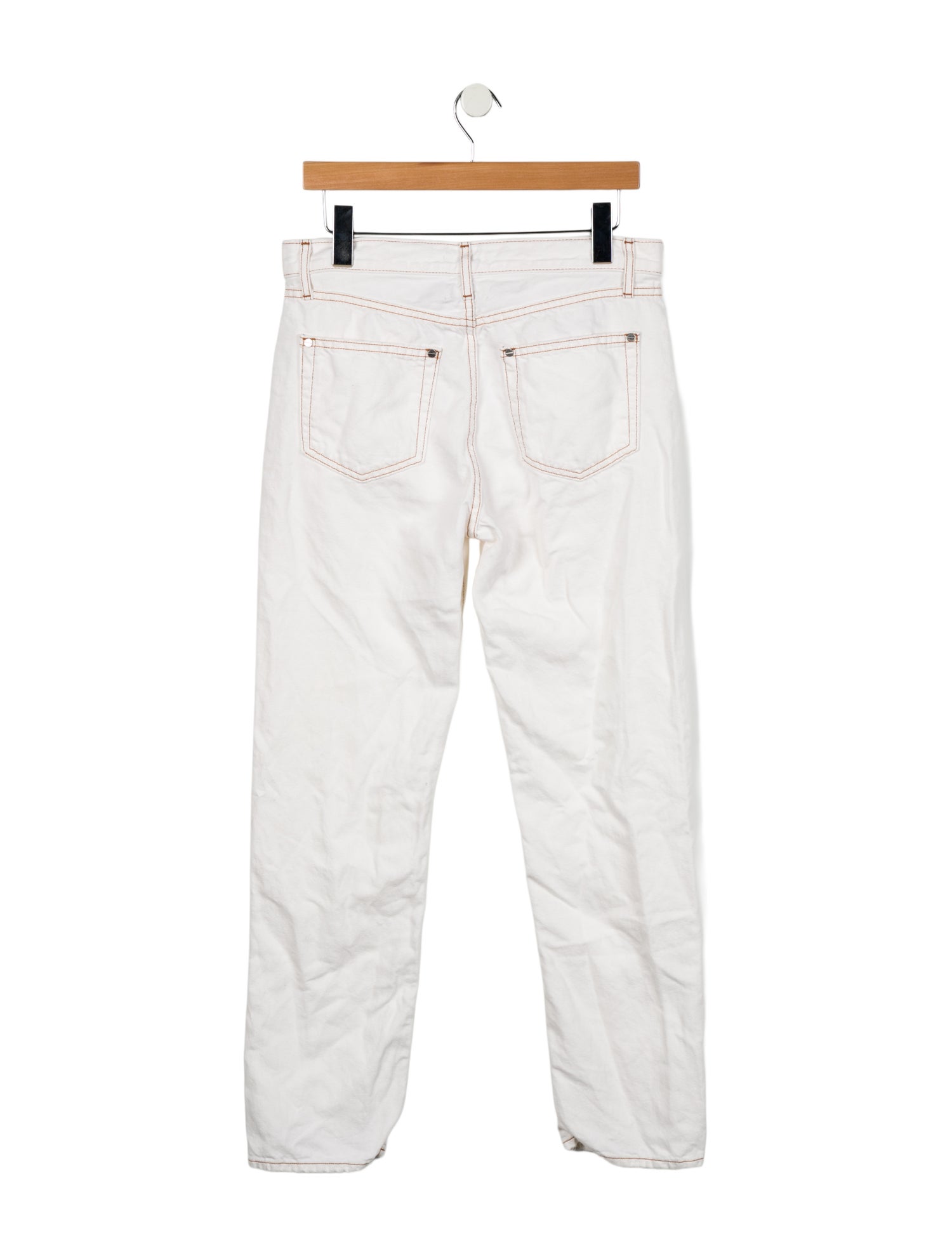 TWP Mid-Rise Straight Leg Jeans