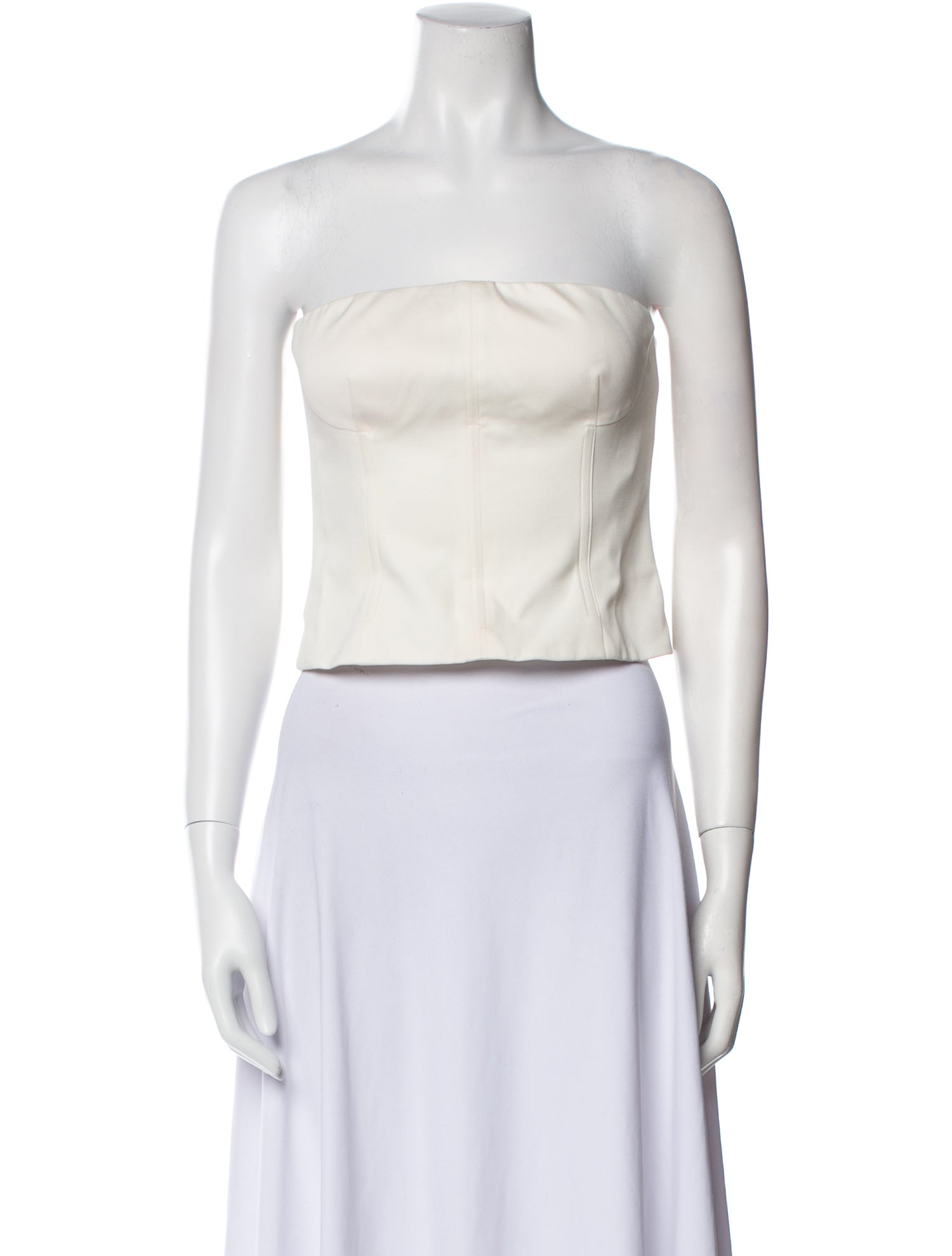 TWP Strapless Crop Top