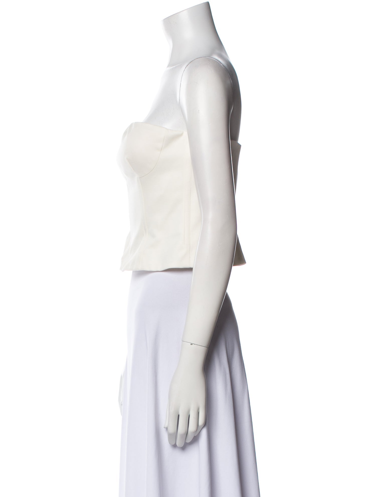 TWP Strapless Crop Top