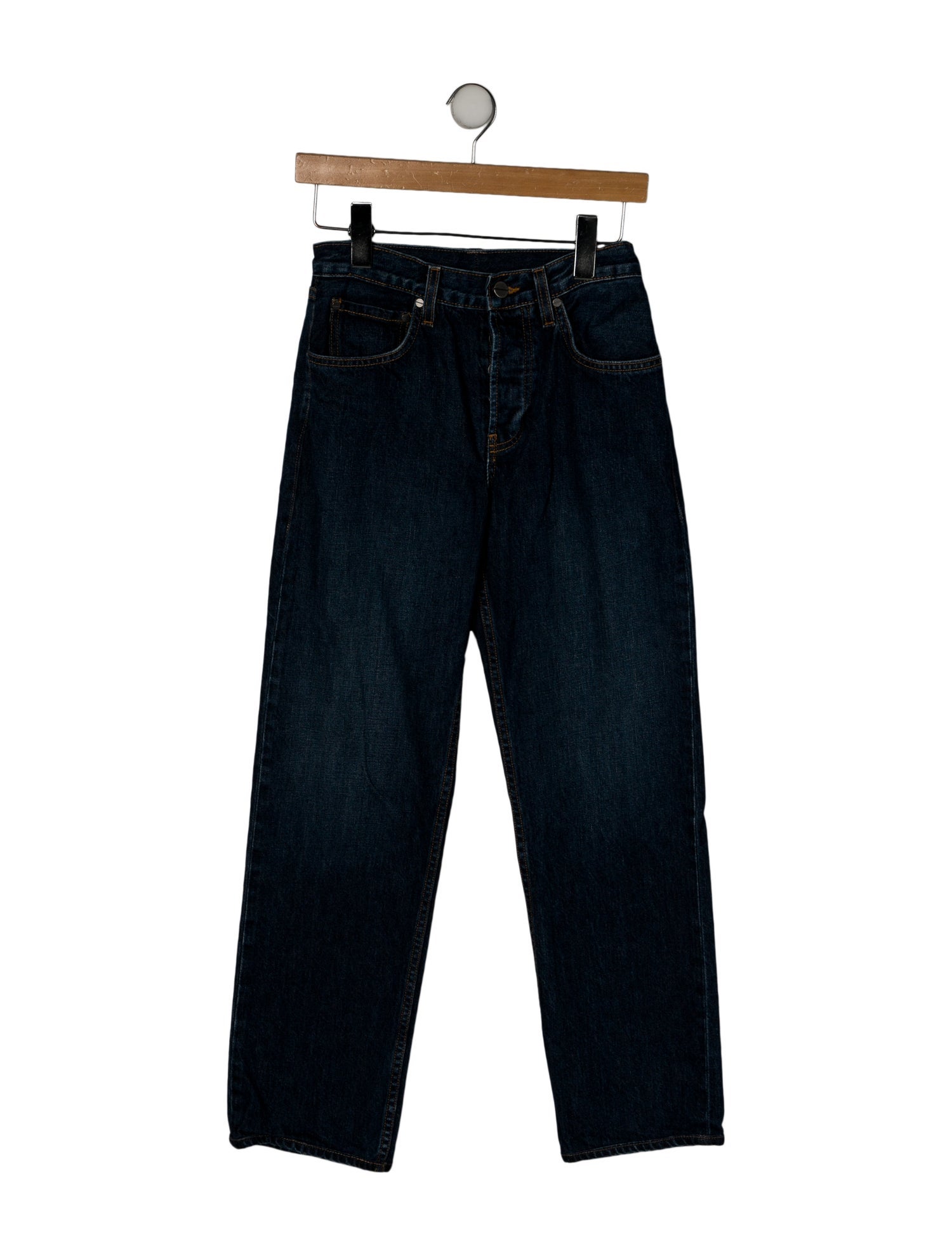 TWP Mid-Rise Straight Leg Jeans