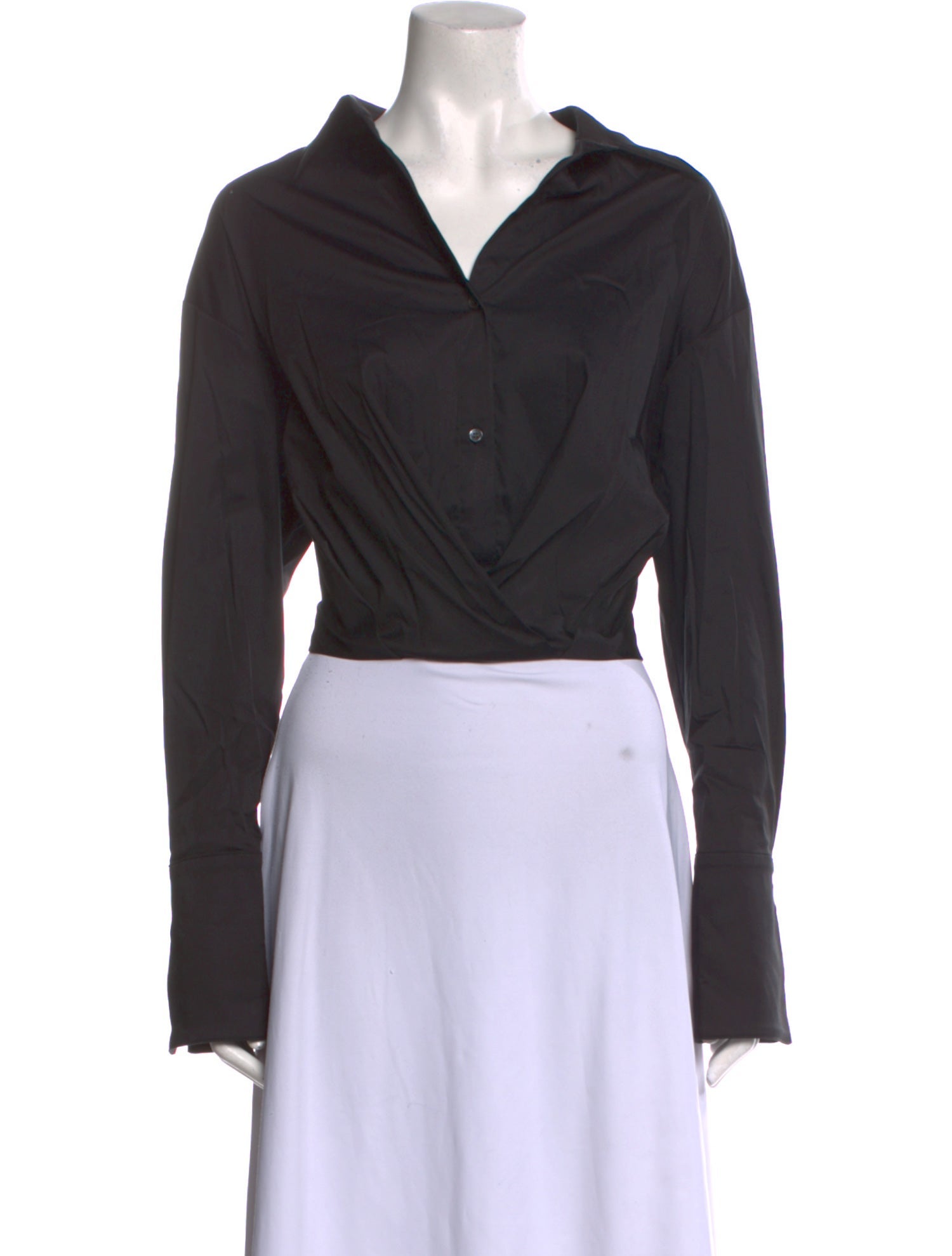 TWP Long Sleeve Crop Top