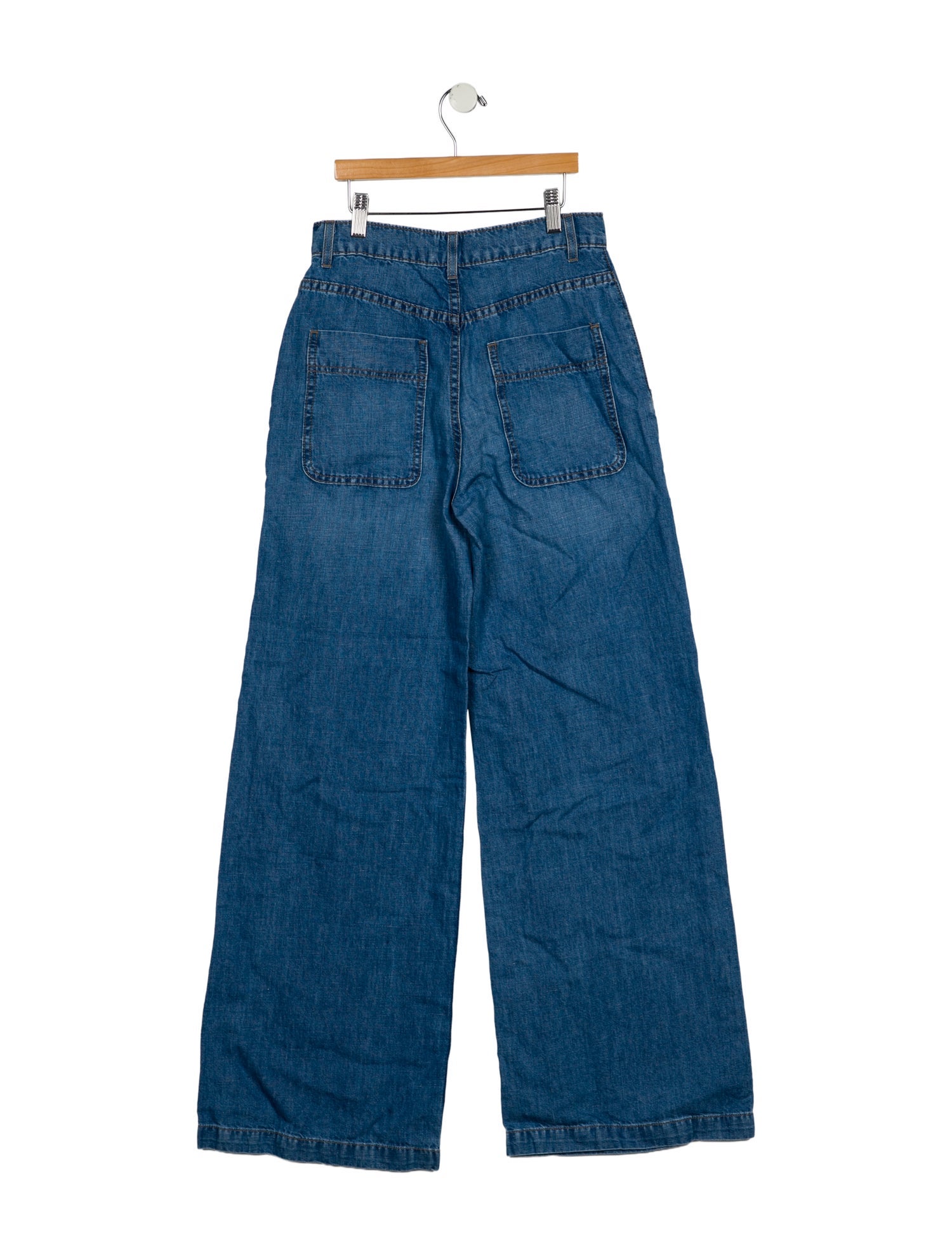 TWP High-Rise Wide Leg Jeans