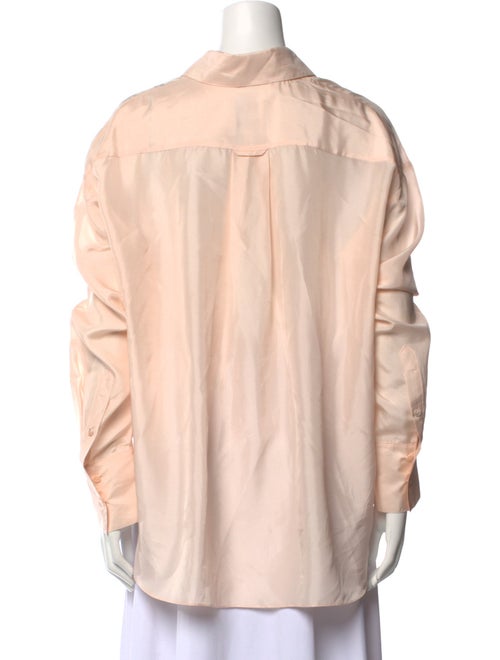 TWP Silk Long Sleeve Button-Up Top