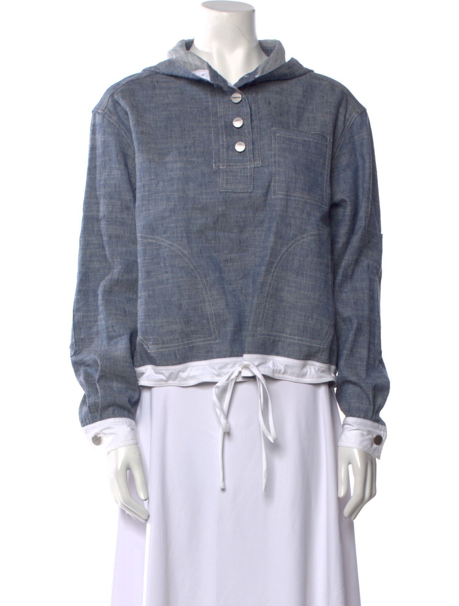 TWP Mock Neck Long Sleeve Sweatshirt