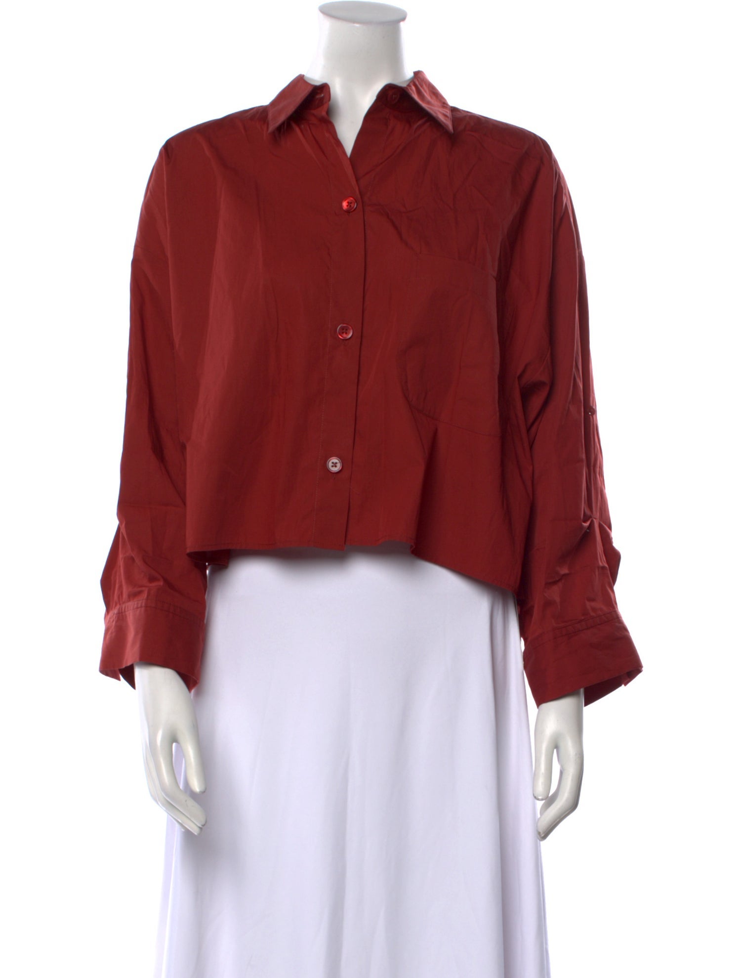 TWP Long Sleeve Crop Top