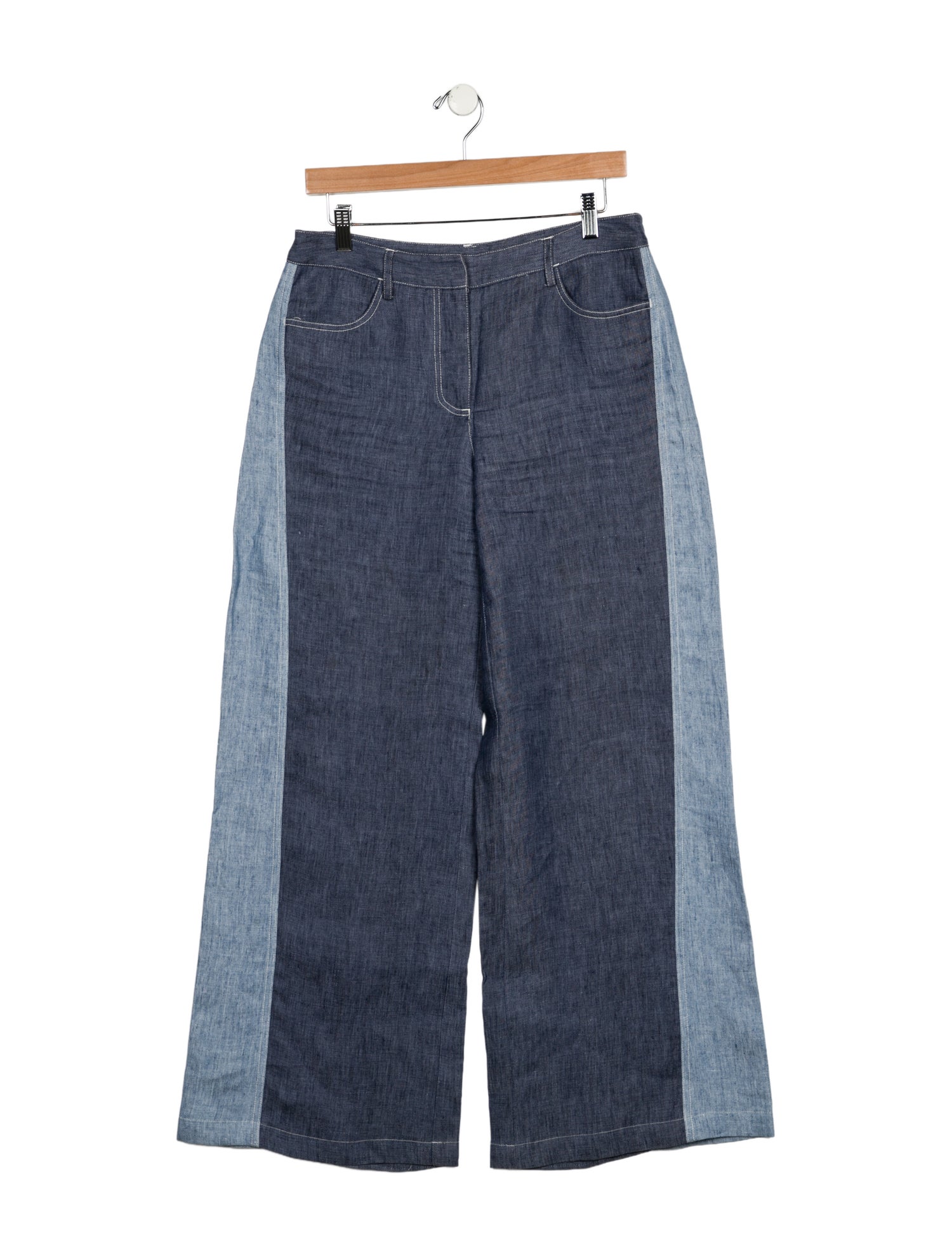 TWP Mid-Rise Wide Leg Jeans