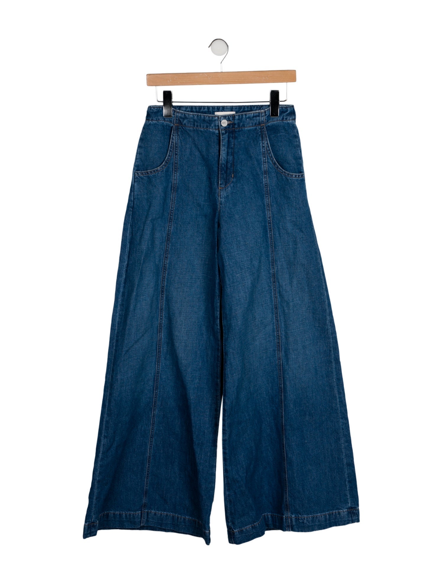 TWP High-Rise Wide Leg Jeans