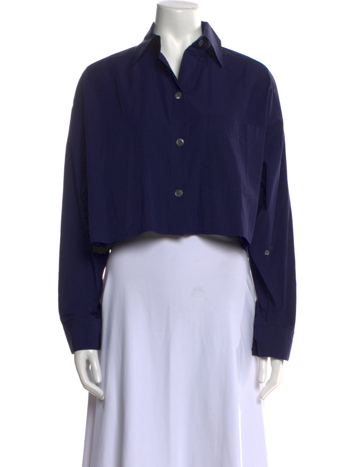 TWP Long Sleeve Crop Top