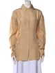 TWP Silk Long Sleeve Button-Up Top