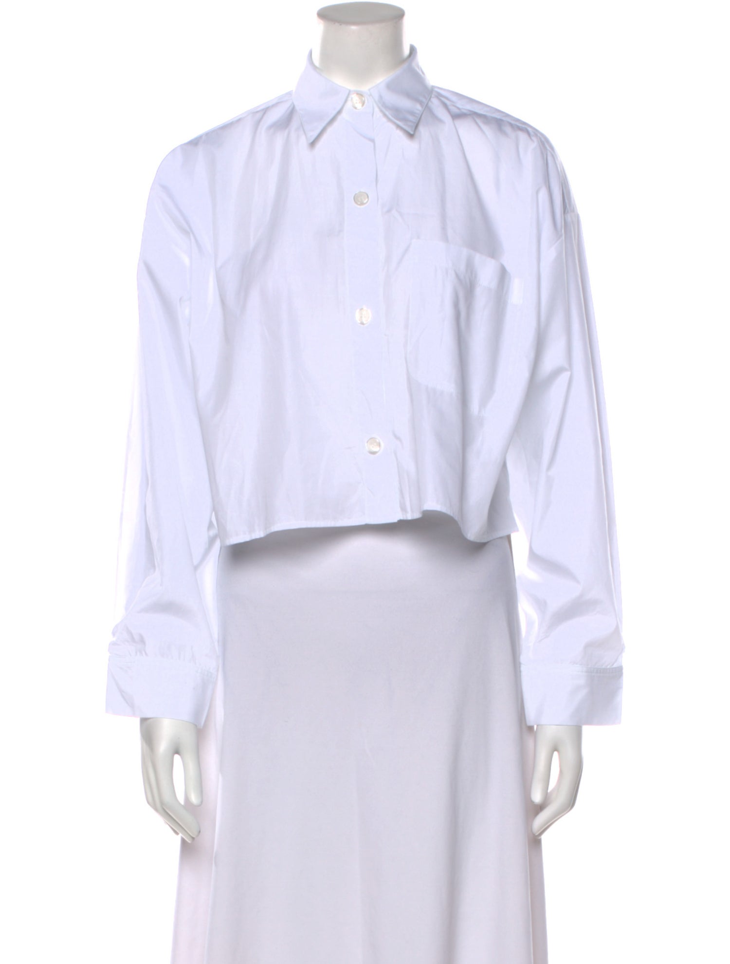 TWP Long Sleeve Crop Top