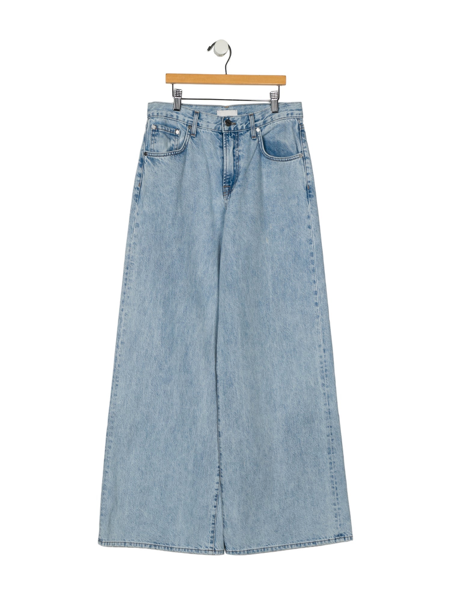 TWP Mid-Rise Wide Leg Jeans