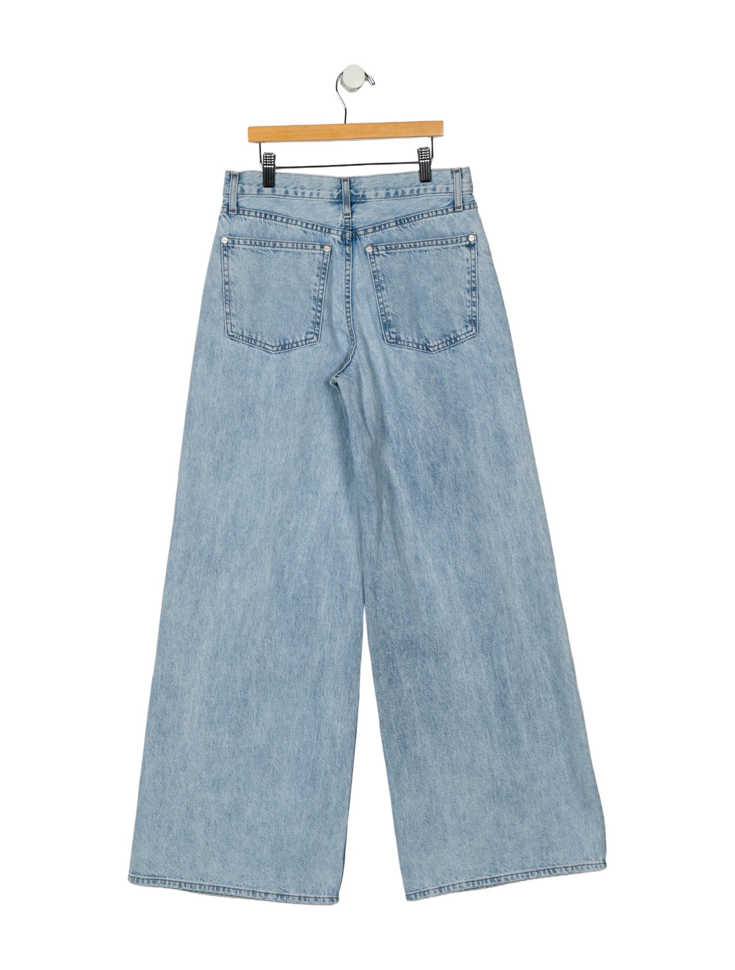 TWP Mid-Rise Wide Leg Jeans