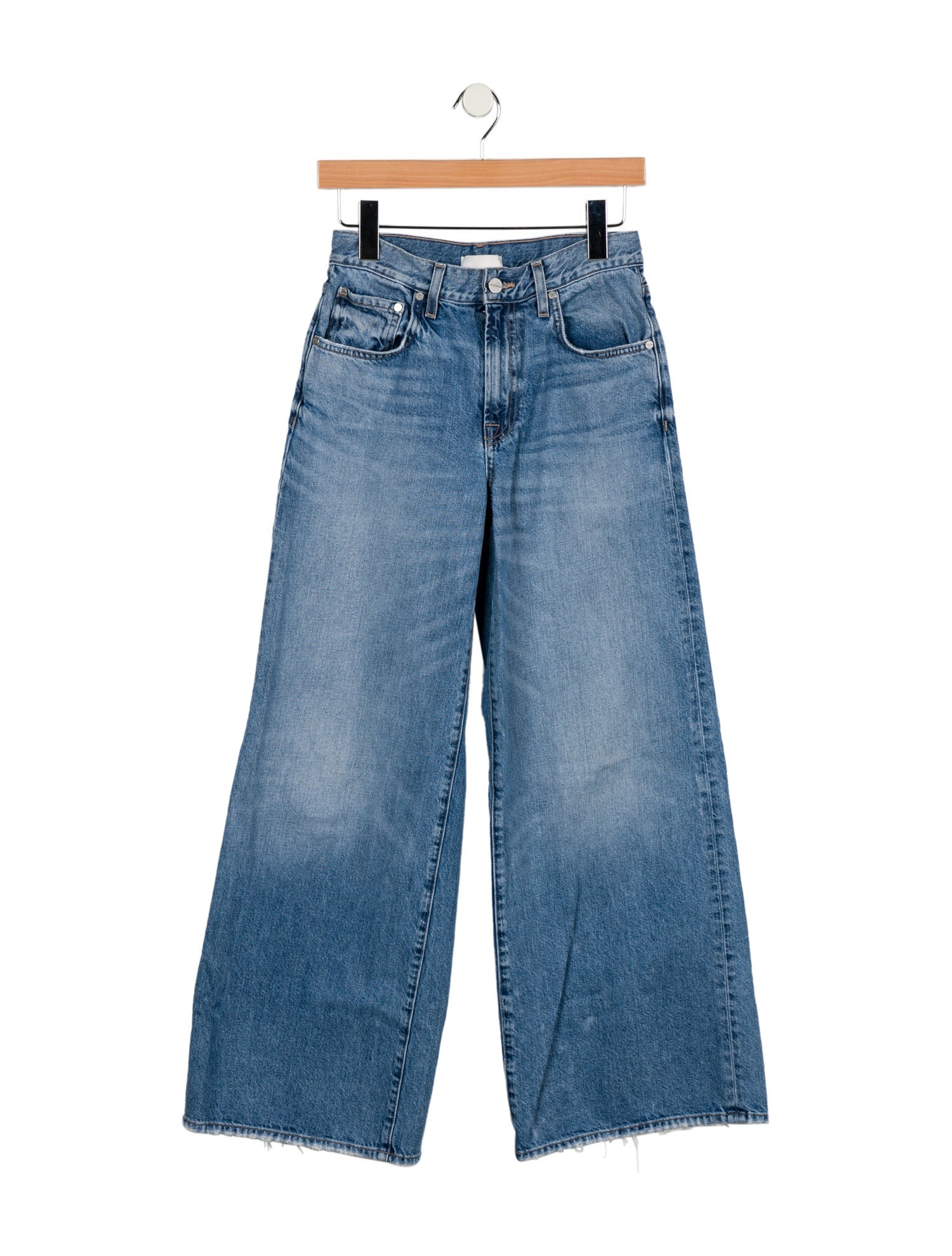 TWP Mid-Rise Wide Leg Jeans