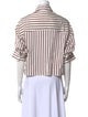 TWP Silk Striped Button-Up Top