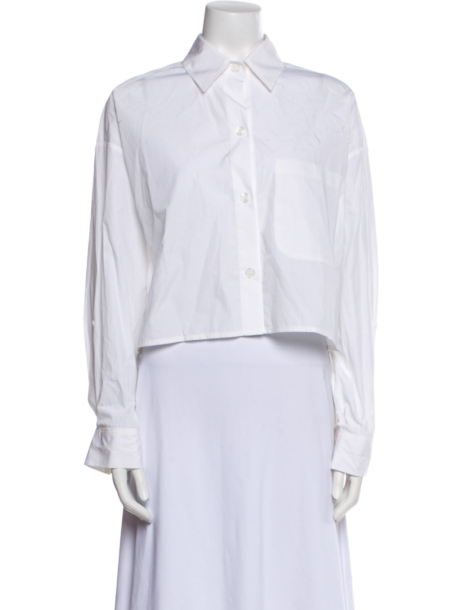 TWP Long Sleeve Crop Top