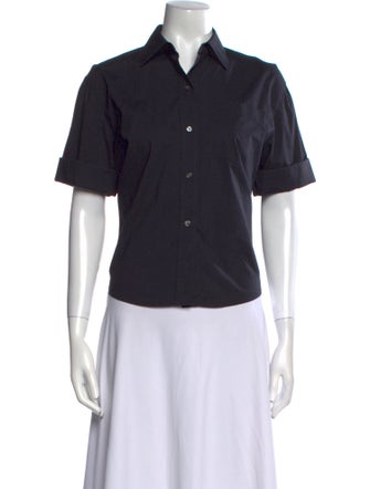 TWP Short Sleeve Button-Up Top