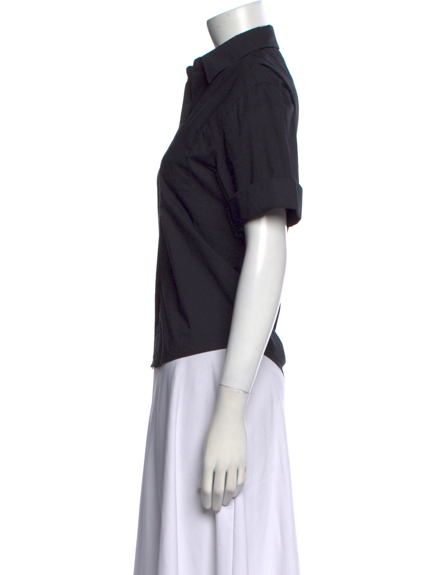 TWP Short Sleeve Button-Up Top