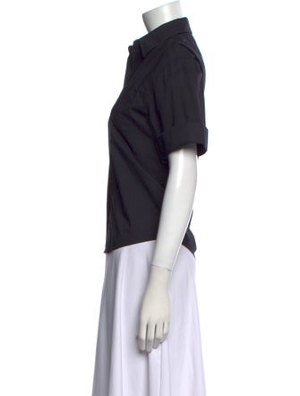 TWP Short Sleeve Button-Up Top