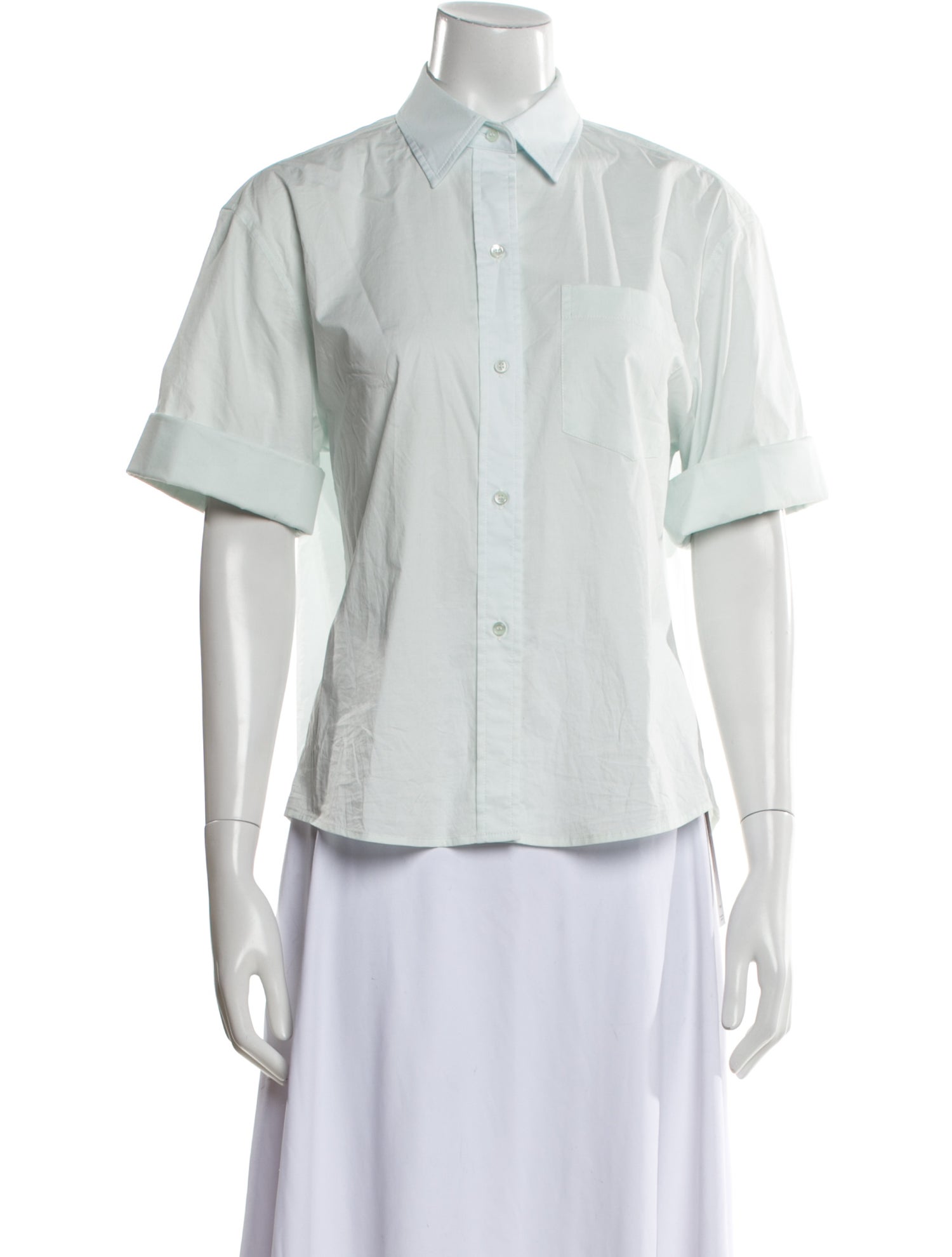 TWP Short Sleeve Button-Up Top