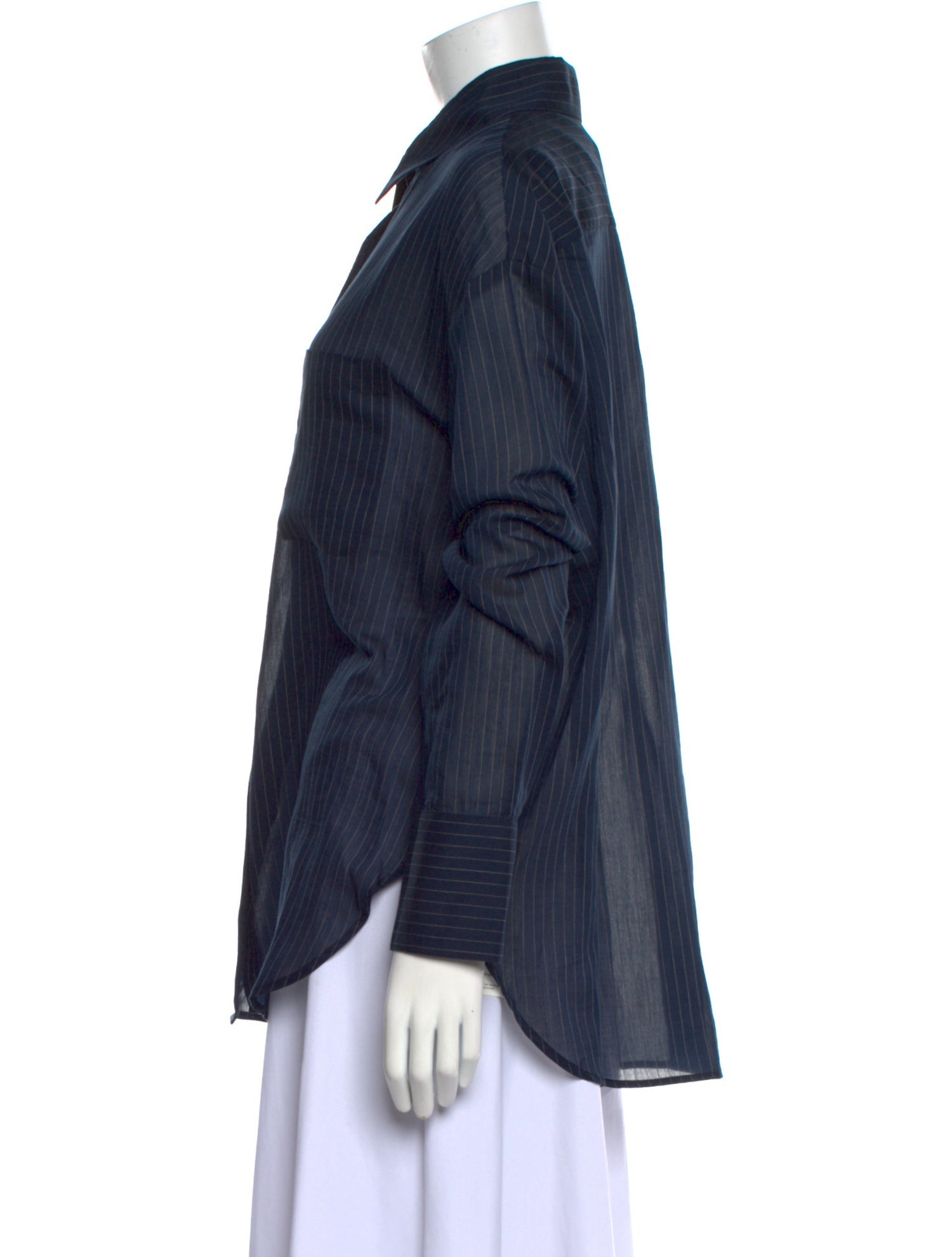 TWP Striped Long Sleeve Button-Up Top w/ Tags