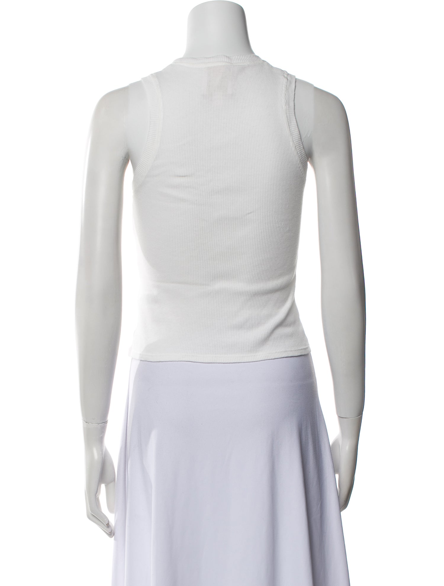 TWP Scoop Neck Sleeveless Crop Top