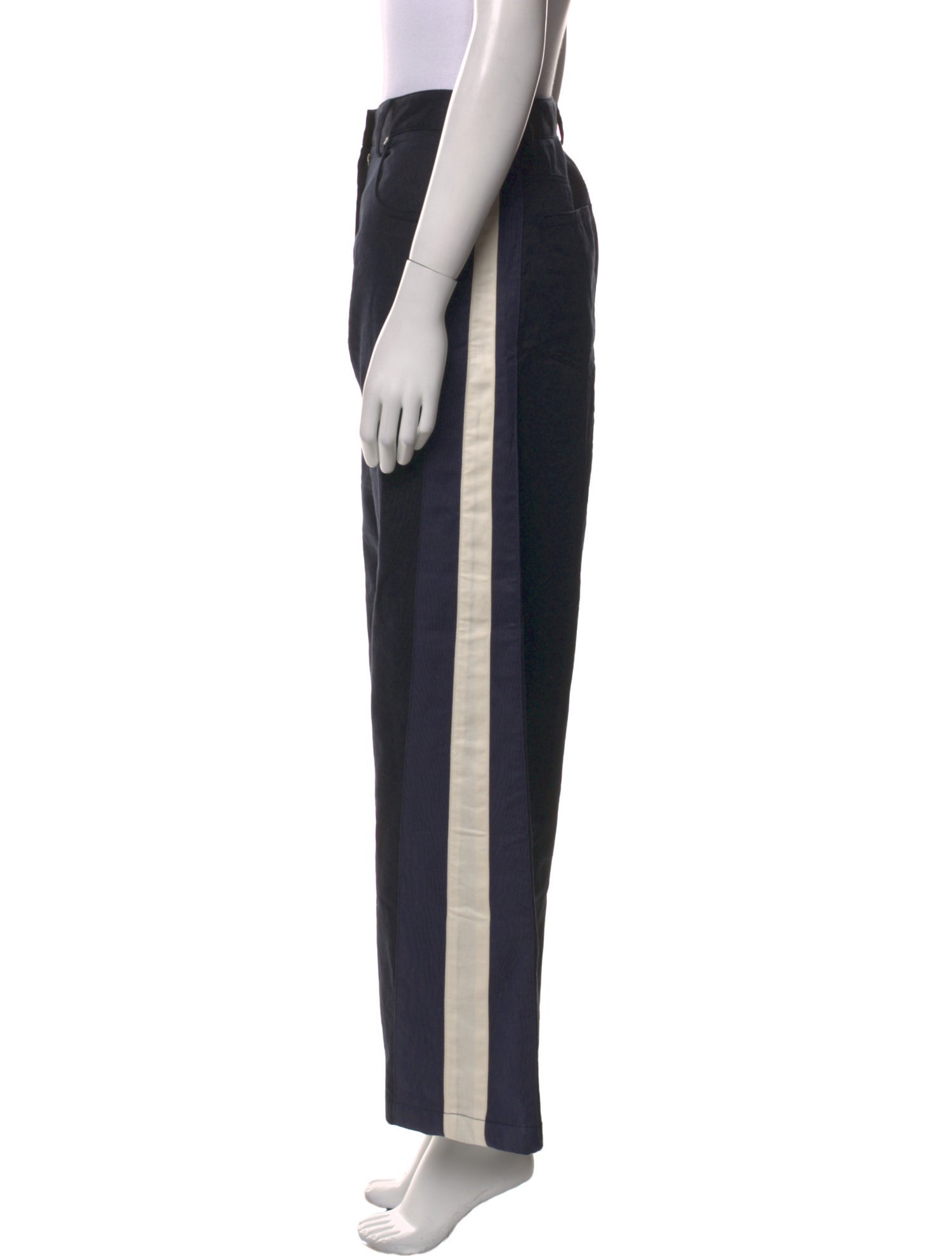 TWP Striped Wide Leg Pants