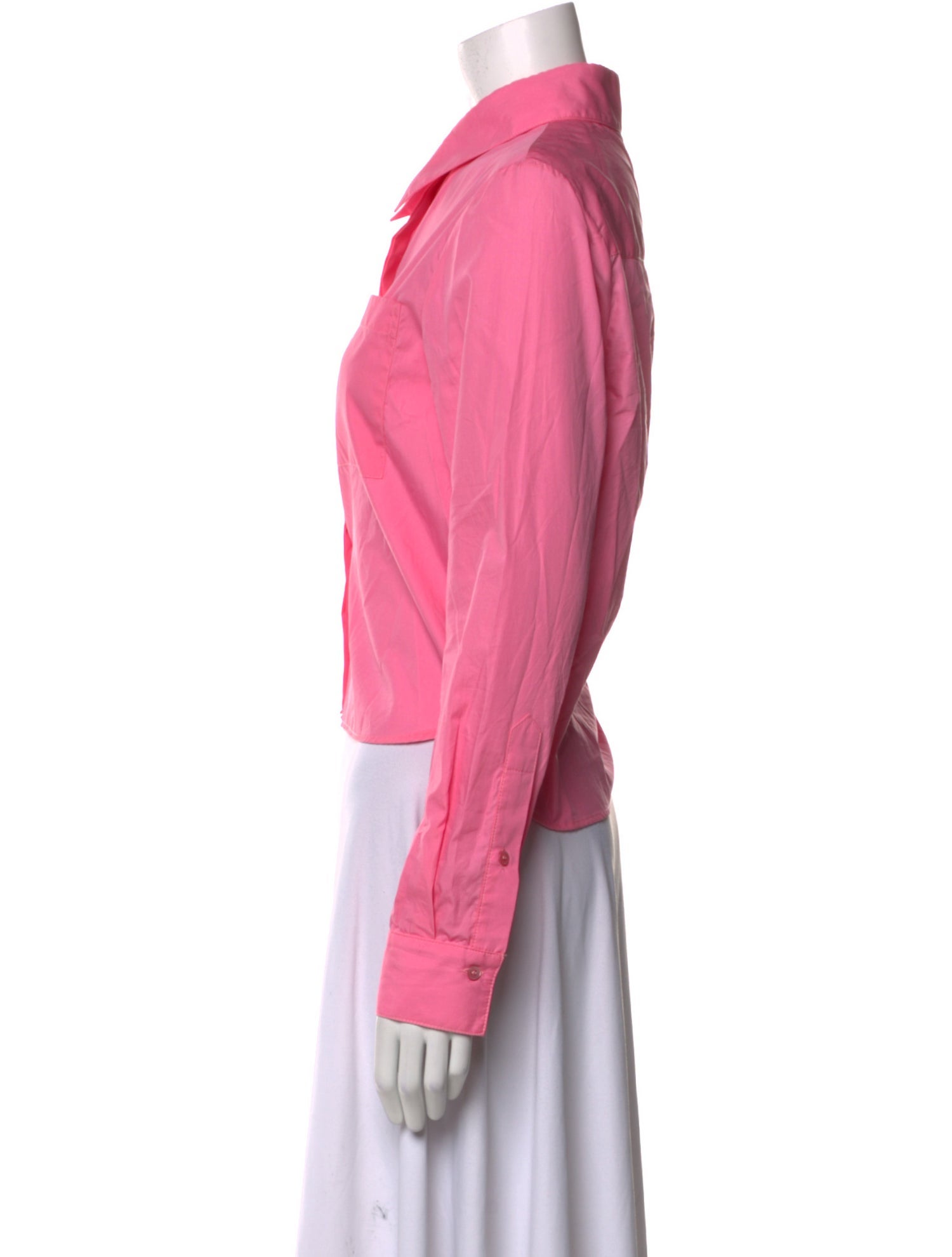 TWP Mock Neck Long Sleeve Crop Top