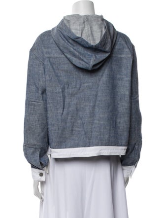 TWP Colorblock Pattern Denim Jacket