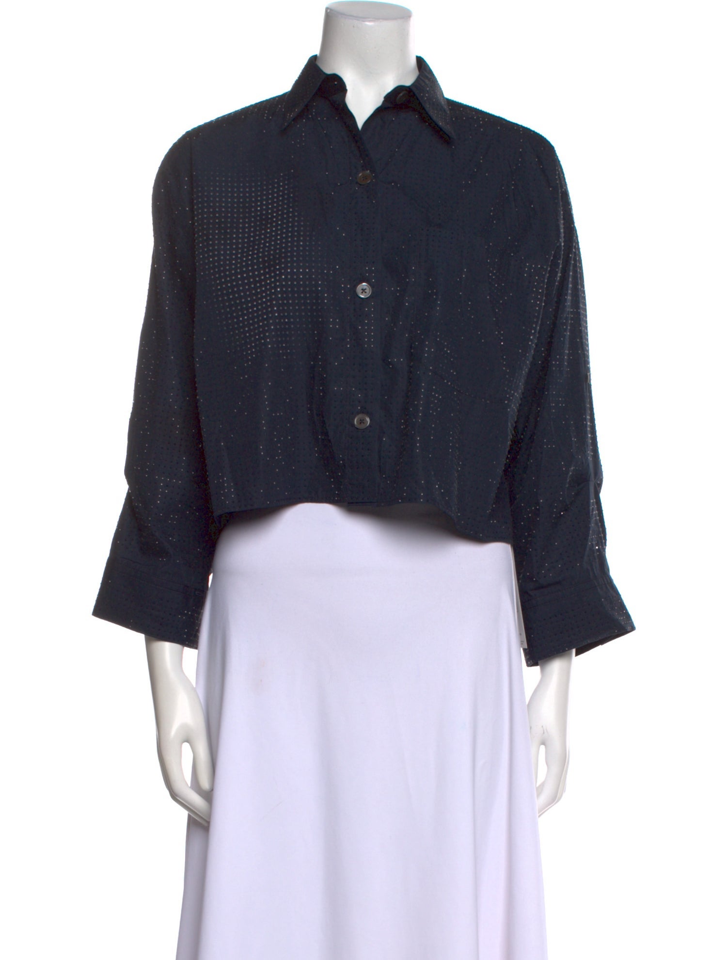 TWP Long Sleeve Crop Top