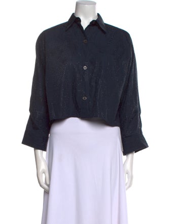 TWP Long Sleeve Crop Top