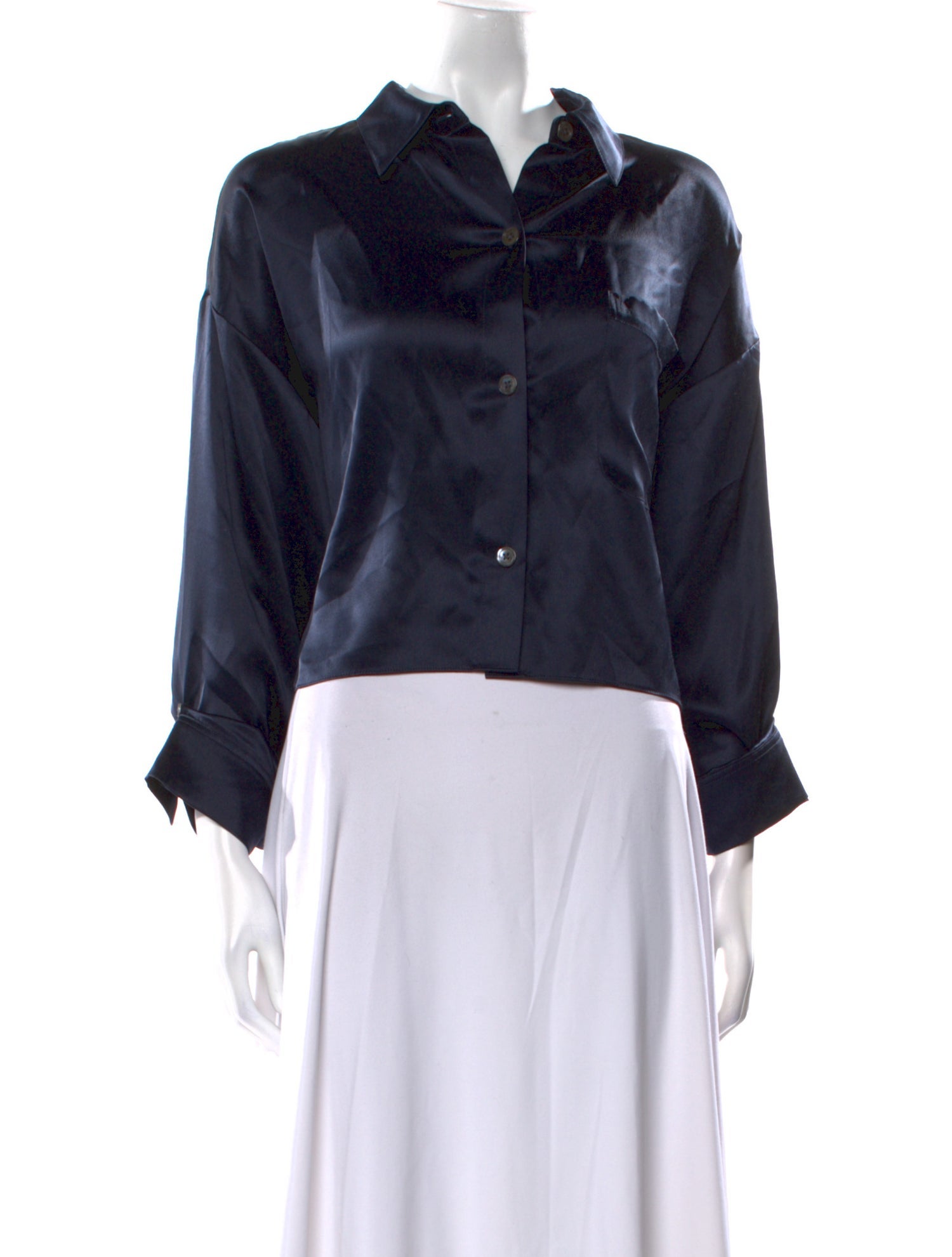 TWP Silk Cowl Neck Blouse