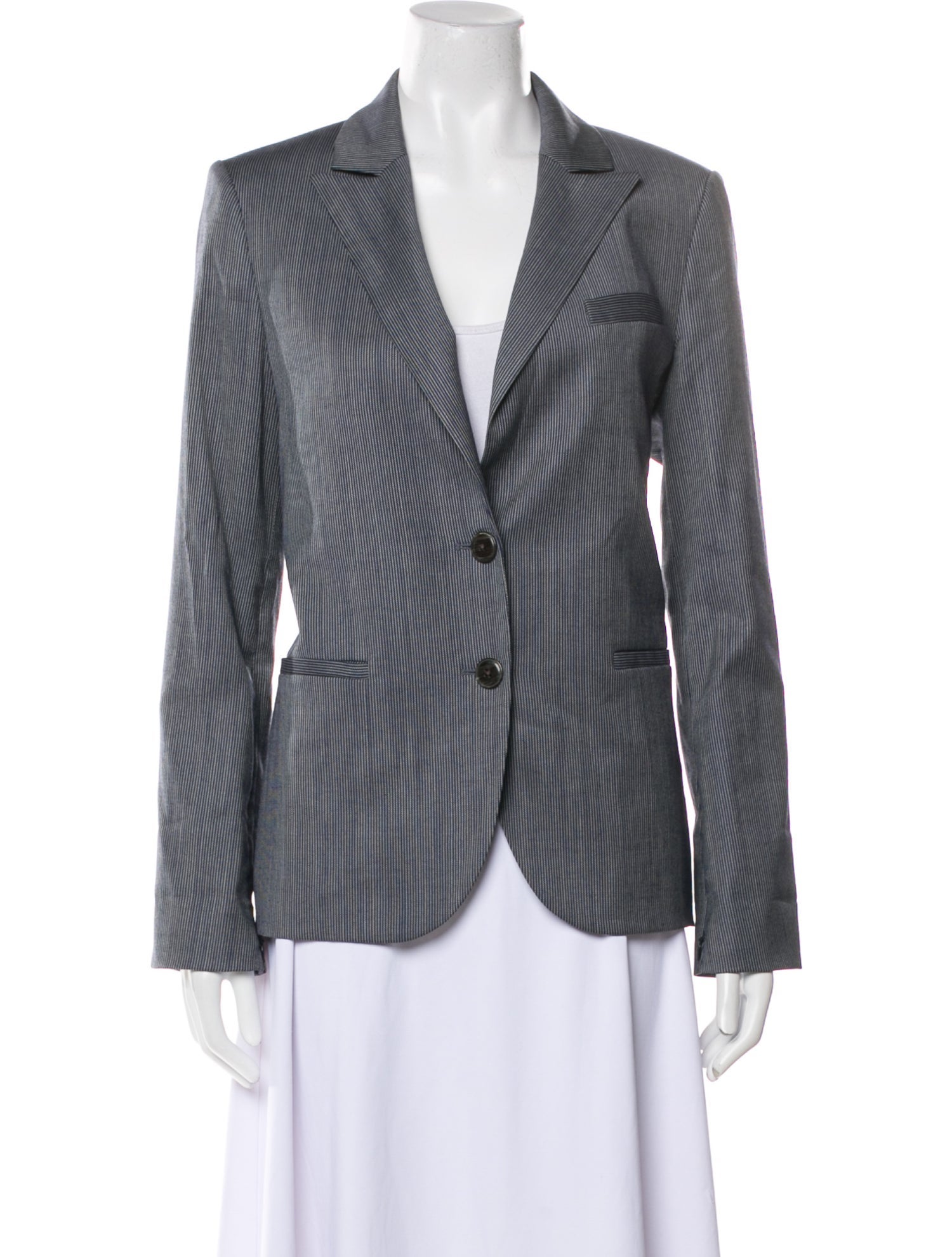 TWP Virgin Wool Striped Blazer