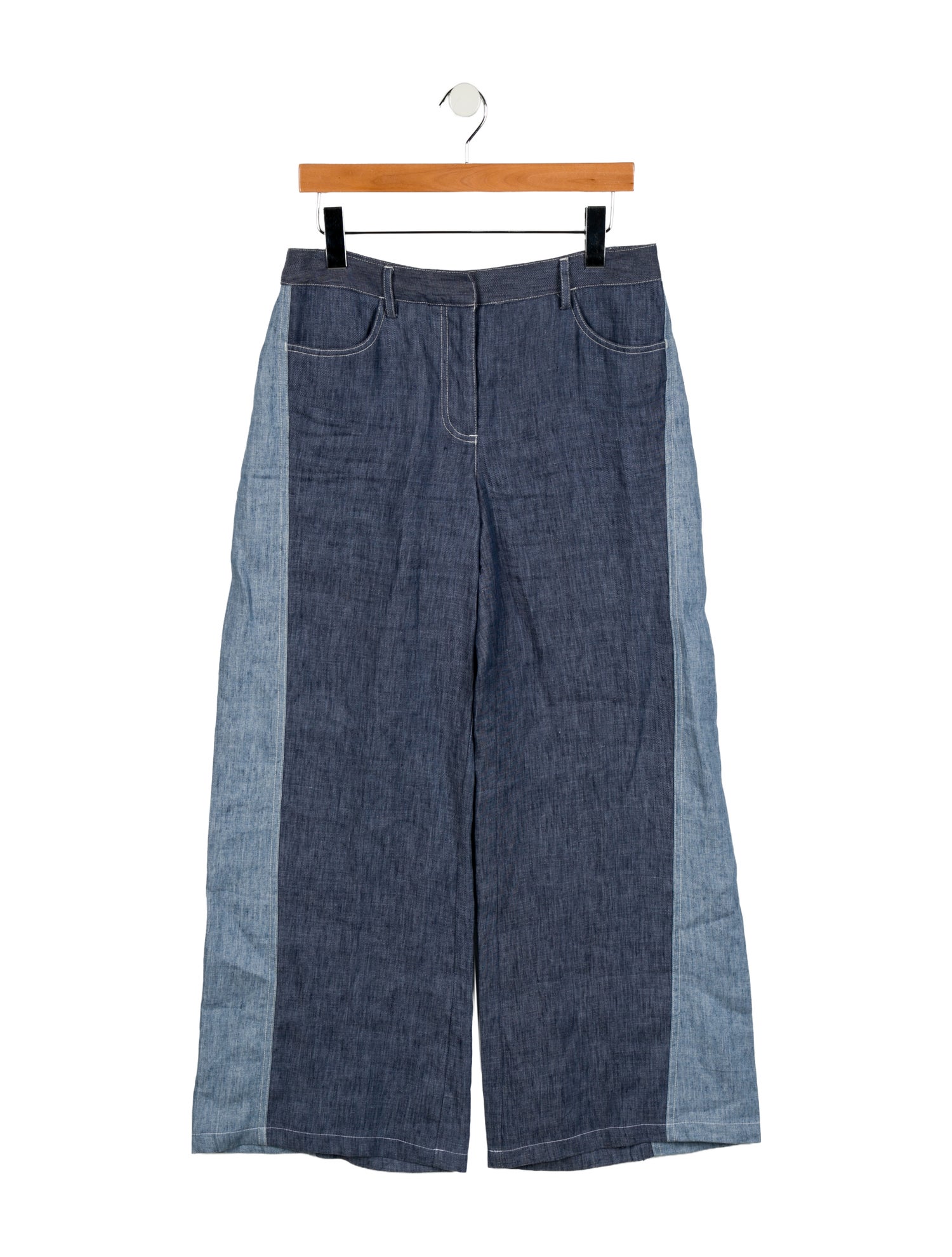 TWP Mid-Rise Wide Leg Jeans