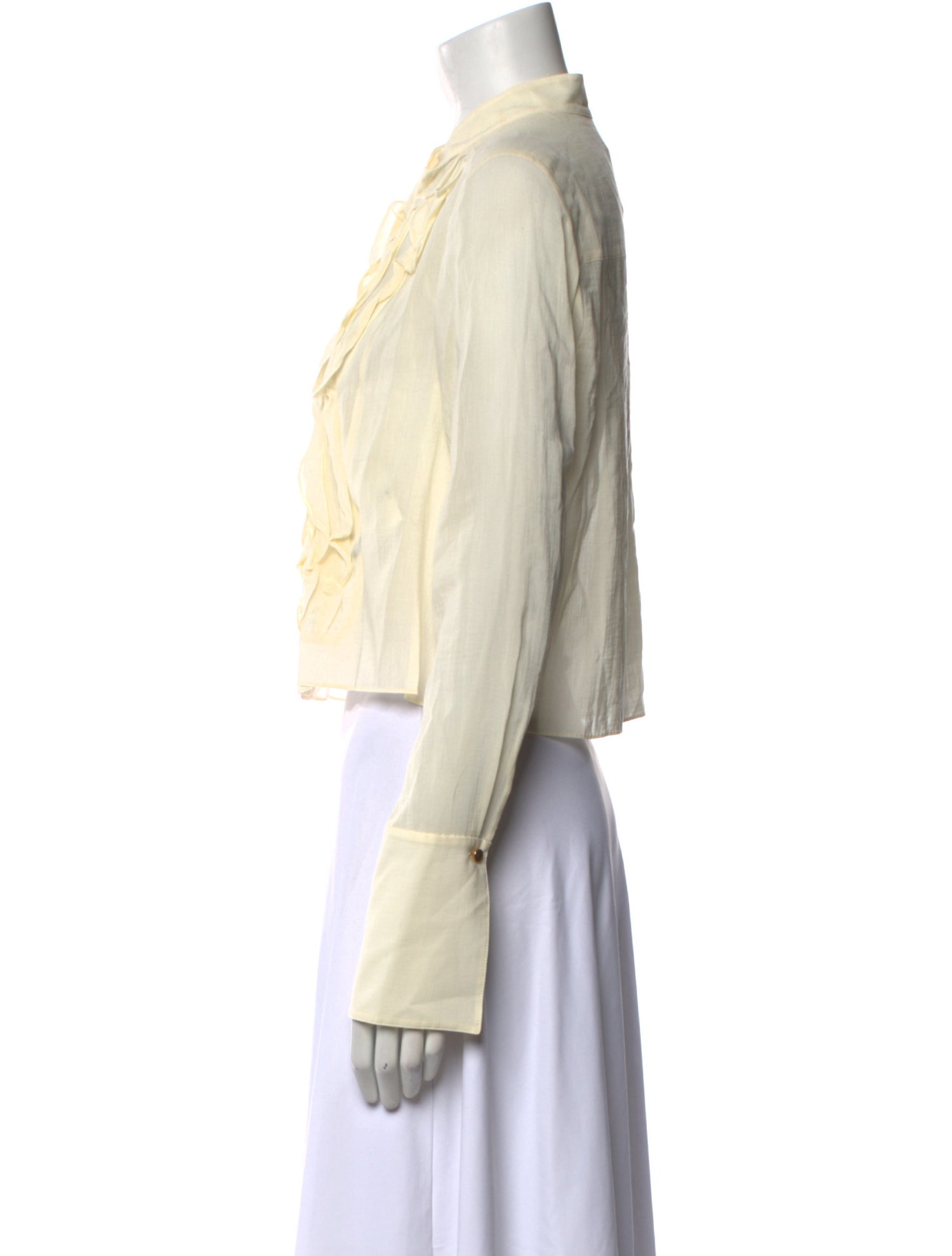 TWP Mock Neck Long Sleeve Crop Top