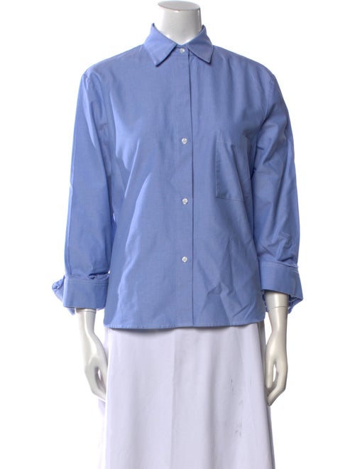 TWP Three-Quarter Sleeve Button-Up Top