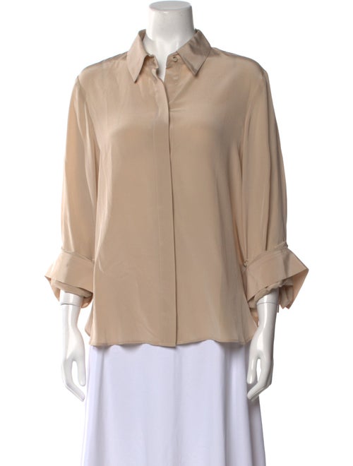 TWP Silk Three-Quarter Sleeve Blouse