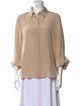 TWP Silk Three-Quarter Sleeve Blouse