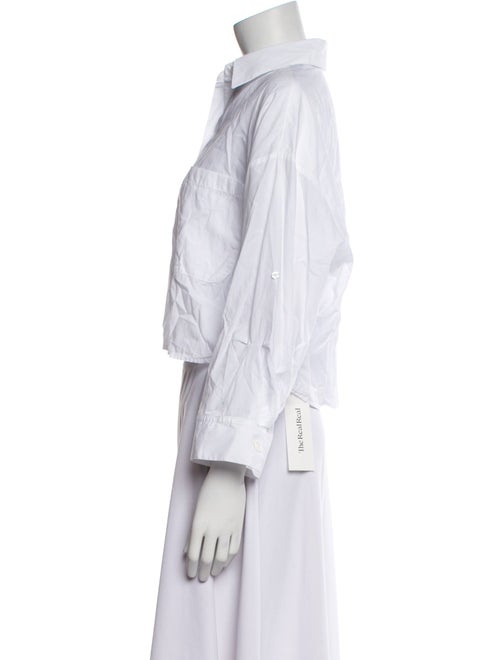 TWP Three-Quarter Sleeve Crop Top