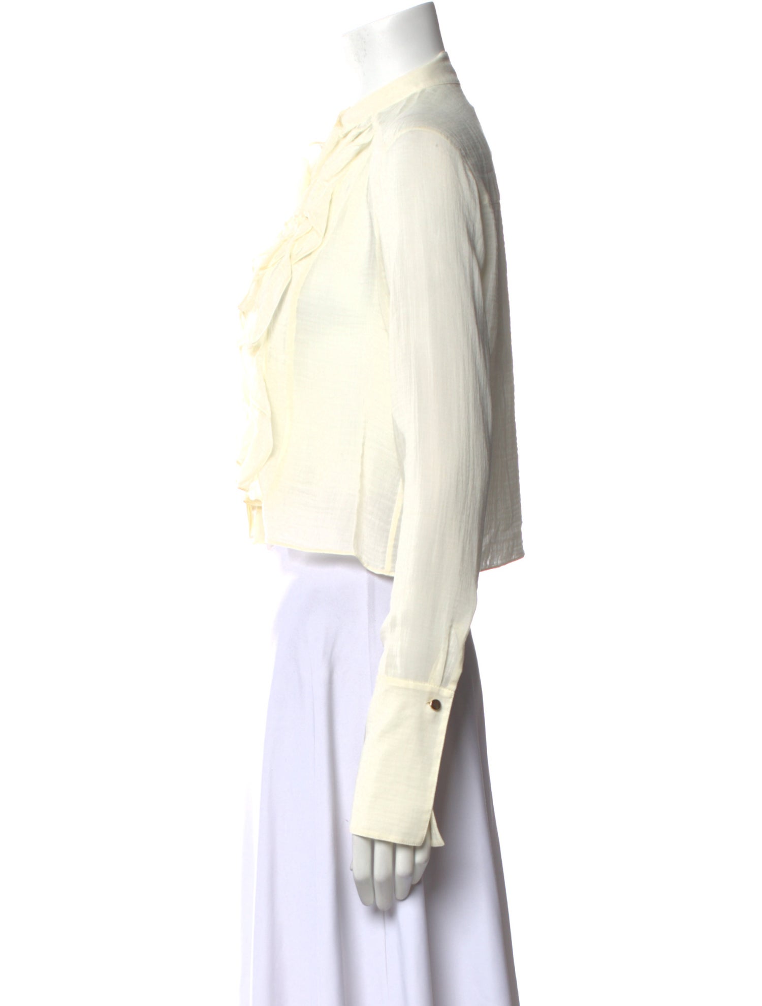 TWP Mock Neck Long Sleeve Crop Top