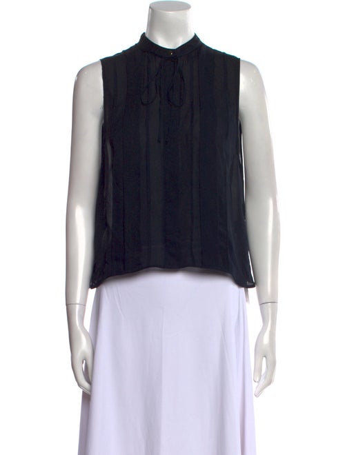 TWP Silk Mock Neck Crop Top