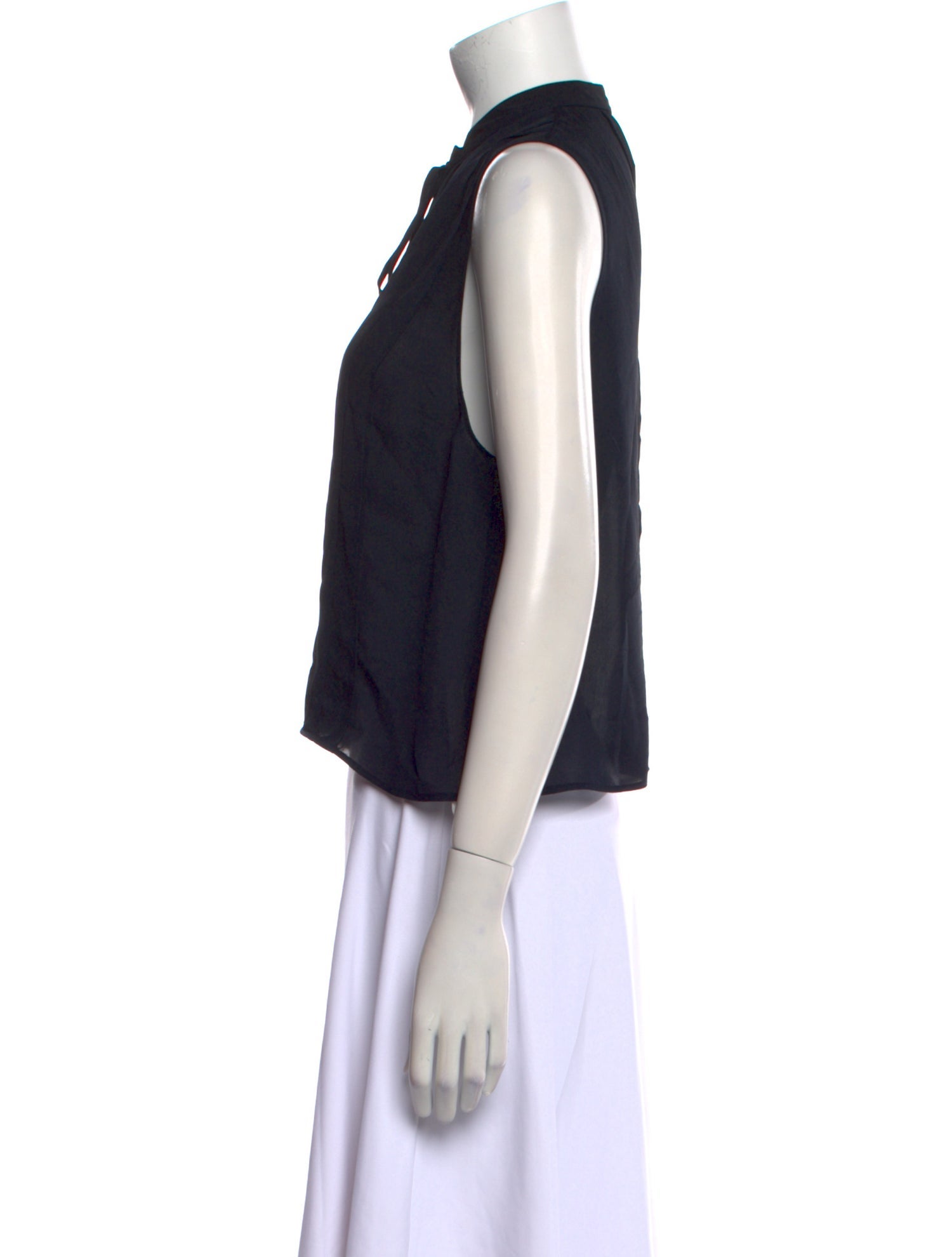 TWP Silk Mock Neck Crop Top