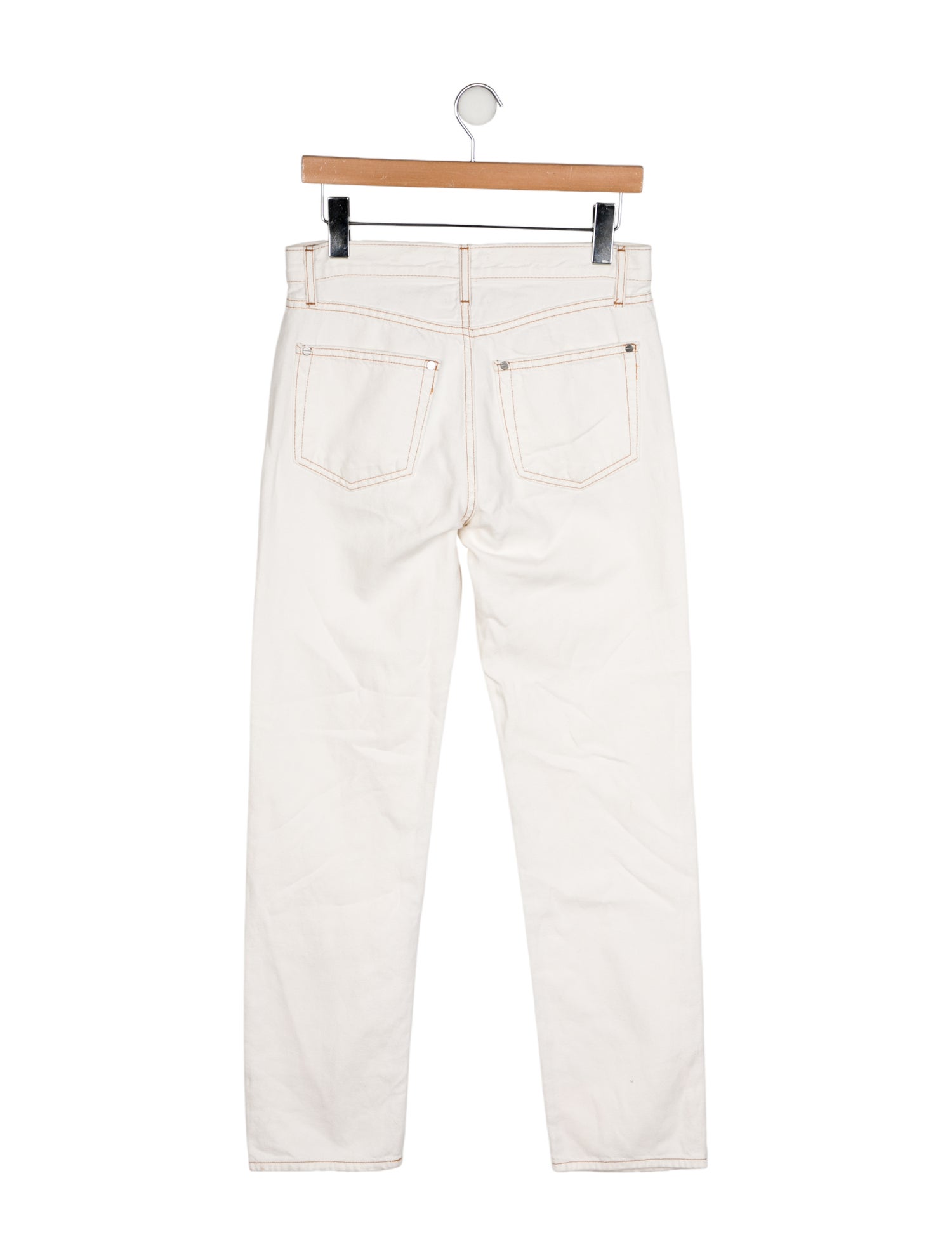 TWP Mid-Rise Straight Leg Jeans