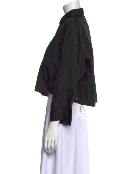 TWP Three-Quarter Sleeve Crop Top