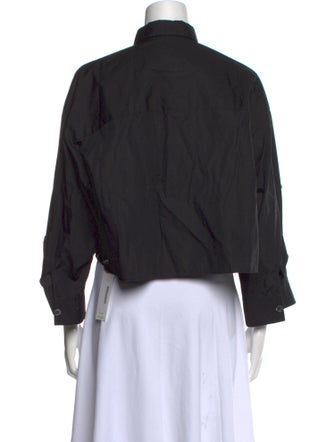 TWP Three-Quarter Sleeve Crop Top