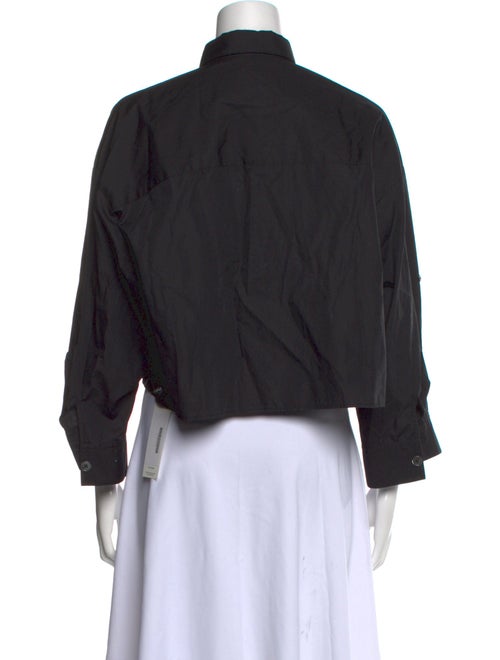 TWP Three-Quarter Sleeve Crop Top