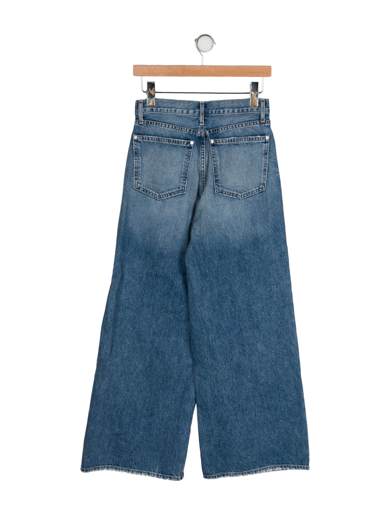 TWP Mid-Rise Wide Leg Jeans